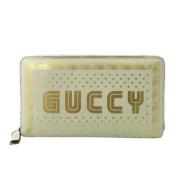 Pre-owned Leather wallets Gucci Vintage , Gray , Dames