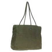 Pre-owned Nylon totes Prada Vintage , Green , Dames