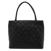 Pre-owned Leather chanel-bags Chanel Vintage , Black , Dames