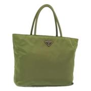 Pre-owned Nylon handbags Prada Vintage , Green , Dames