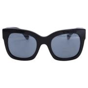 Pre-owned Plastic sunglasses Chanel Vintage , Black , Dames