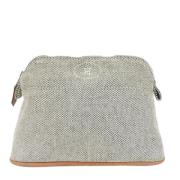 Pre-owned Canvas handbags Hermès Vintage , Gray , Dames