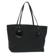 Pre-owned Canvas totes Gucci Vintage , Black , Dames