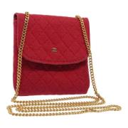 Pre-owned Cotton chanel-bags Chanel Vintage , Red , Dames