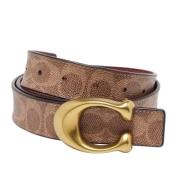 Pre-owned Fabric belts Coach Pre-owned , Brown , Dames