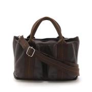 Pre-owned Leather handbags Hermès Vintage , Brown , Dames