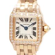 Pre-owned Metal watches Cartier Vintage , White , Dames