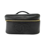 Pre-owned Leather handbags Chanel Vintage , Black , Dames