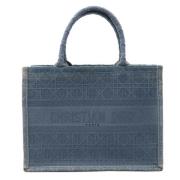 Pre-owned Canvas shoulder-bags Dior Vintage , Blue , Dames