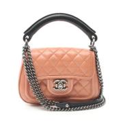 Pre-owned Leather chanel-bags Chanel Vintage , Pink , Dames