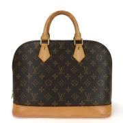 Pre-owned Canvas handbags Louis Vuitton Vintage , Brown , Dames