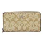 Pre-owned Leather wallets Coach Pre-owned , Beige , Dames