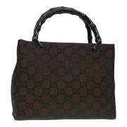 Pre-owned Canvas handbags Gucci Vintage , Brown , Dames