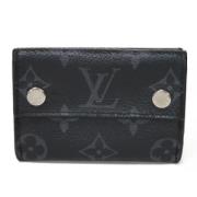 Pre-owned Canvas wallets Louis Vuitton Vintage , Black , Dames