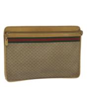 Pre-owned Canvas gucci-bags Gucci Vintage , Beige , Dames