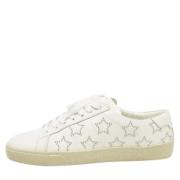 Pre-owned Leather sneakers Yves Saint Laurent Vintage , White , Dames