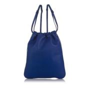 Pre-owned Leather backpacks Hermès Vintage , Blue , Dames