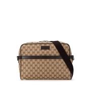 Pre-owned Canvas gucci-bags Gucci Vintage , Beige , Dames