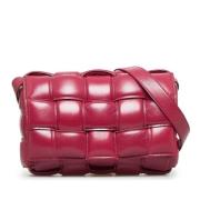 Pre-owned Leather crossbody-bags Bottega Veneta Vintage , Red , Dames