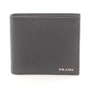 Pre-owned Leather wallets Prada Vintage , Black , Dames