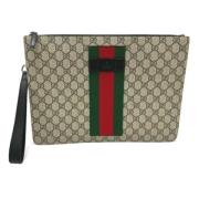 Pre-owned Canvas gucci-bags Gucci Vintage , Beige , Heren