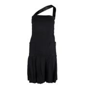 Pre-owned Silk dresses Chanel Vintage , Black , Dames