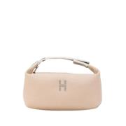 Pre-owned Canvas handbags Hermès Vintage , Beige , Dames