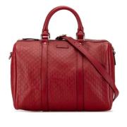 Pre-owned Leather gucci-bags Gucci Vintage , Red , Dames