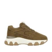 Casual Sneakers voor Dagelijks Gebruik Hogan , Beige , Dames