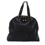 Pre-owned Leather shoulder-bags Yves Saint Laurent Vintage , Black , D...