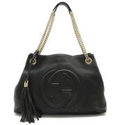 Pre-owned Leather gucci-bags Gucci Vintage , Black , Dames