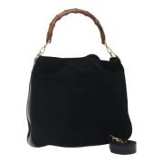 Pre-owned Suede gucci-bags Gucci Vintage , Black , Dames