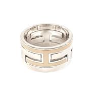 Pre-owned Metal rings Hermès Vintage , Gray , Dames