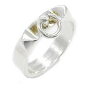 Pre-owned Metal rings Hermès Vintage , Gray , Dames