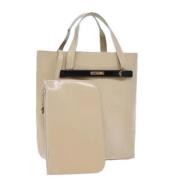 Pre-owned Leather gucci-bags Gucci Vintage , Beige , Dames