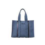 Stijlvolle leren tas voor vrouwen Chloé , Blue , Dames