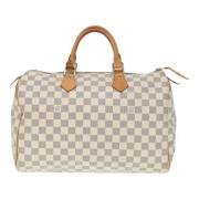 Pre-owned Canvas louis-vuitton-bags Louis Vuitton Vintage , White , Da...