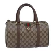 Pre-owned Leather gucci-bags Gucci Vintage , Beige , Dames