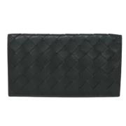 Pre-owned Leather wallets Bottega Veneta Vintage , Green , Dames