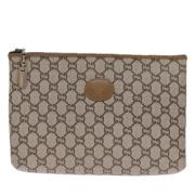 Pre-owned Canvas gucci-bags Gucci Vintage , Beige , Dames