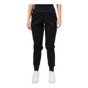 Zwarte Elastische Taille Joggers Armani Exchange , Black , Dames