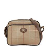 Pre-owned Canvas shoulder-bags Burberry Vintage , Beige , Dames