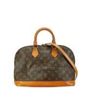 Pre-owned Canvas handbags Louis Vuitton Vintage , Brown , Dames