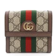 Pre-owned Canvas wallets Gucci Vintage , Brown , Dames