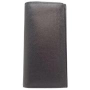 Pre-owned Leather wallets Louis Vuitton Vintage , Black , Dames