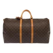 Pre-owned Canvas travel-bags Louis Vuitton Vintage , Brown , Unisex