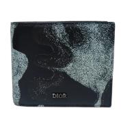 Pre-owned Leather wallets Dior Vintage , Black , Dames