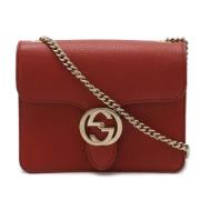 Pre-owned Leather gucci-bags Gucci Vintage , Red , Dames