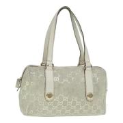 Pre-owned Canvas handbags Gucci Vintage , Gray , Dames