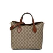 Pre-owned Canvas gucci-bags Gucci Vintage , Beige , Dames